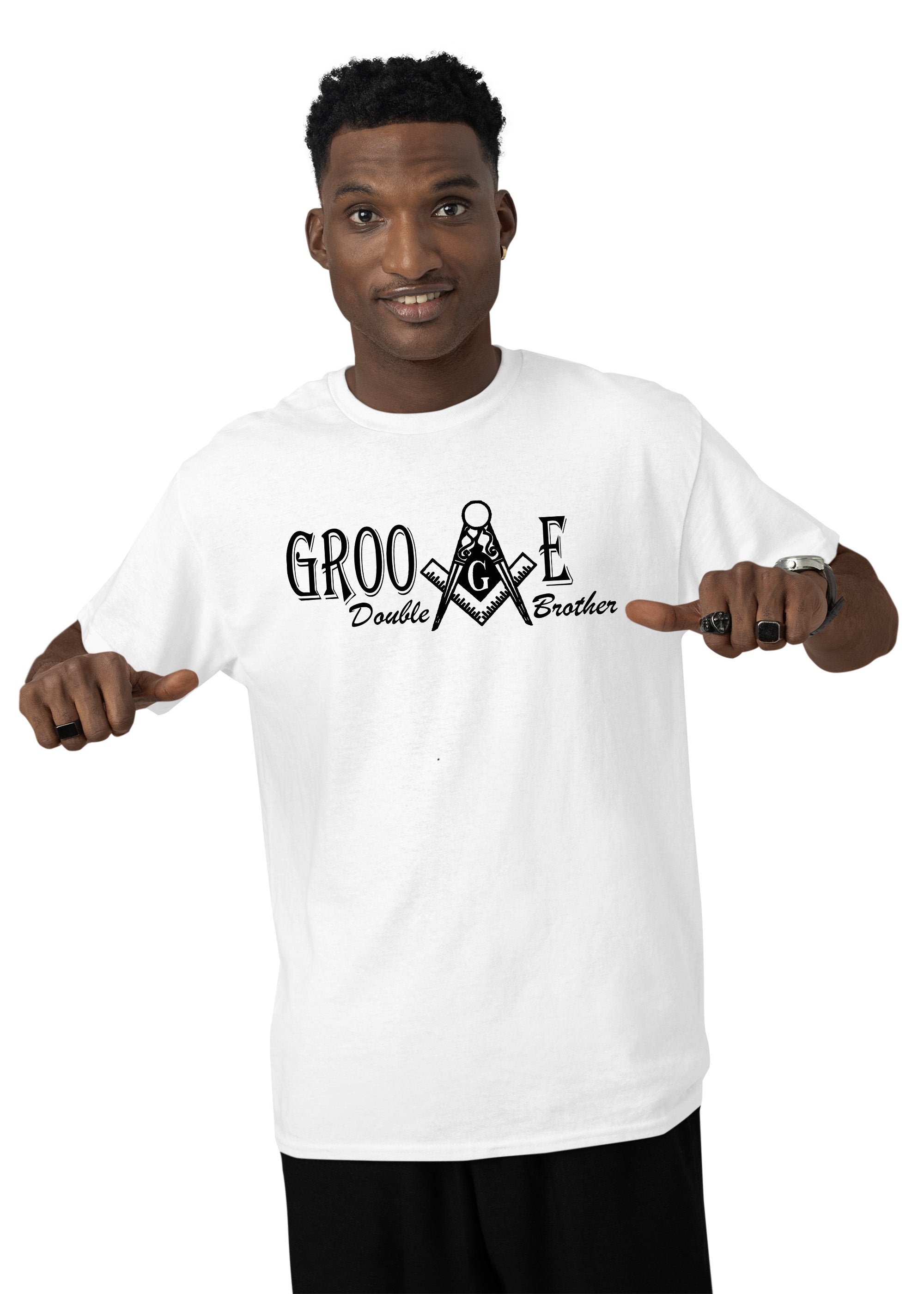 Groove Double Brother White T-Shirt