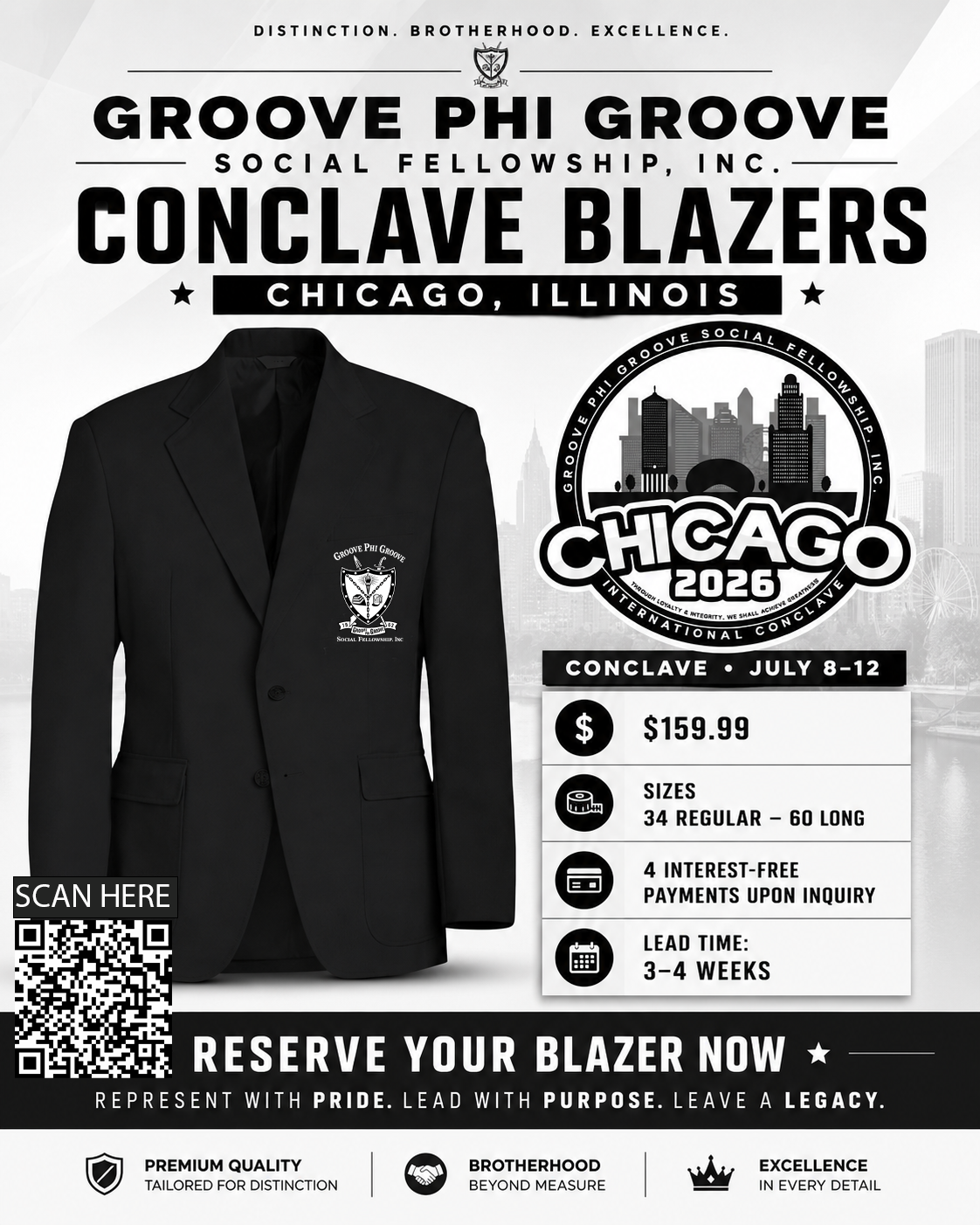 Groove Phi Groove Black Blazer