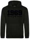 Swing Phi Swing 1969 Embroidered Black on Black Hoodie
