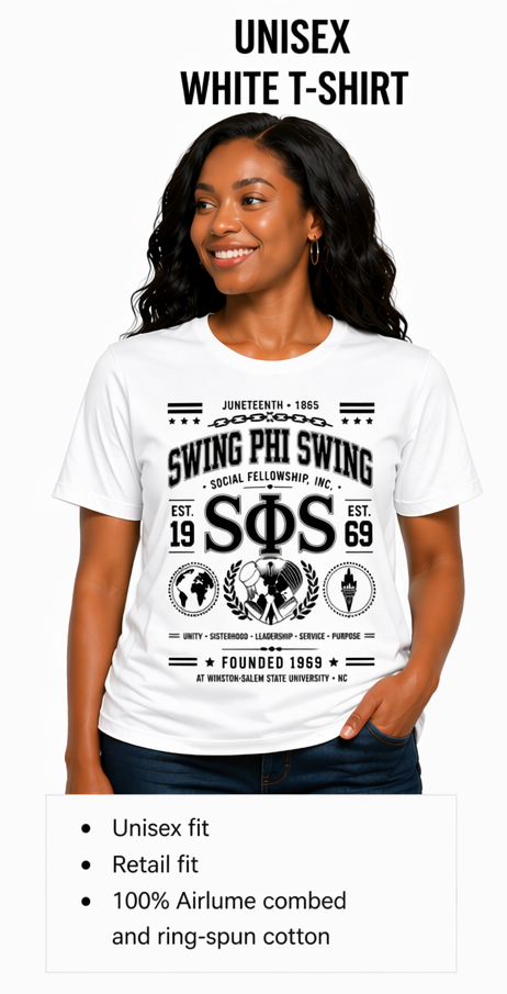 Swing Phi Swing Juneteenth T-Shirt 26