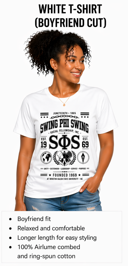 Swing Phi Swing Juneteenth T-Shirt 26